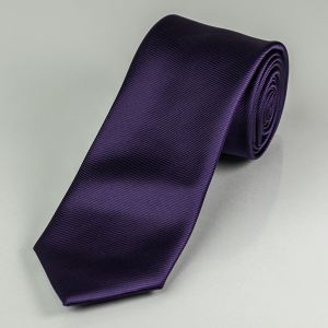 Kravata pánská AMJ proužkovaná KU0019, tmavě fialová