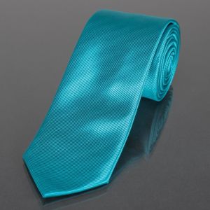 Kravata pánská AMJ jednobarevná KU0046, petrolejová