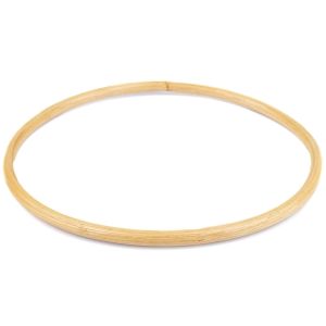 Bambusová ucha na tašky, kruh na lapač snů 780264, světlý, průměr 20cm