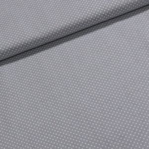 Bavlněné plátno Jolana JO004/07 bílý puntík na šedé 2 mm, š.150cm (látka v metráži)