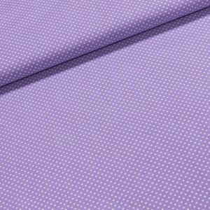 Bavlněné plátno Jolana JO004/13 bílý puntík na fialové 2 mm, š.150cm (látka v metráži)