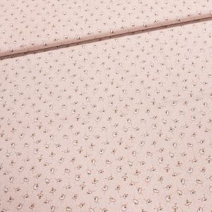 Bavlněné plátno dětské EMA baletky na růžové, š.140cm (látka v metráži)