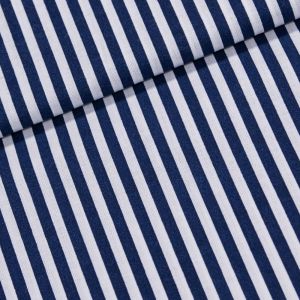 Bavlněné plátno Jolana JO003/02 modrý a bílý proužek 5mm, š.160cm (látka v metráži)