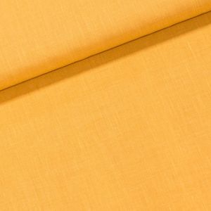 Bavlněné plátno UNI ARIA jednobarevné, okrové, š.140cm (látka v metráži)