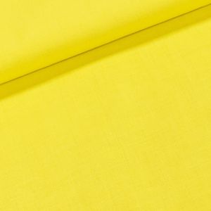 Bavlněné plátno UNI LEMON 1373, jednobarevné ostře žluté, š.150cm (látka v metráži)