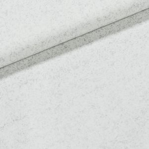 Bavlněné plátno vánoční 2112201-06, stříbrné třpytky na bílé, š.150cm (látka v metráži)