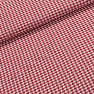 Bavlněný kanafas SOFI 0,5x0,5cm červený, š.140cm (látka v metráži)