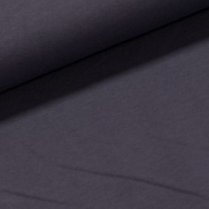 Bavlněný úplet TEPLÁKOVINA SP-GRETA 48 jednobarevná uni tmavě šedá, š.180cm (látka v metráži)