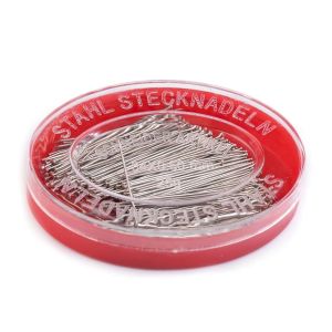 Celokovové špendlíky bez hlavičky 030071, stříbrné, 0,6x34mm, 320 kusů