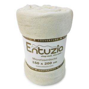 Deka z mikroflanelu BAR ENTUZIA smetanová, 150x200cm