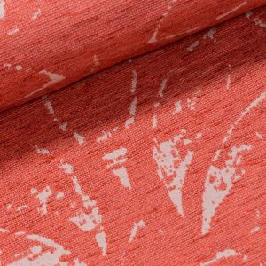 Dekorační závěs, béžový vzor na cihlové, šířka 140cm (látka v metráži)