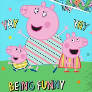 Dětské povlečení PRASÁTKO PEPINA (PEPPA) NEJLEPŠÍ MAMINKA, modré, bavlna hladká, 140x200cm + 70x90cm 