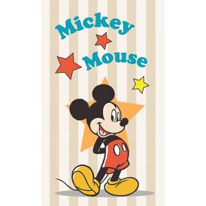 Dětský froté ručník HVĚZDA MICKEY MOUSE, béžový 30x50cm