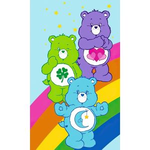 Dětský froté ručník MEDVÍDCI CARE BEARS, tyrkysový 30x50cm