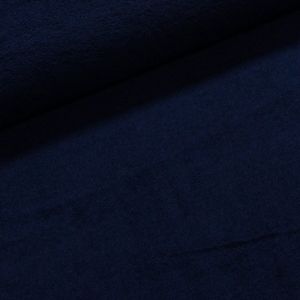 Froté oboustranné 6100/126 UNI jednobarevná tmavě modrá, š.160cm (látka v metráži)