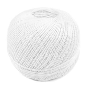 Pletací / háčkovací příze SNĚHURKA 010 bílá, jednobarevná, 30g/200m