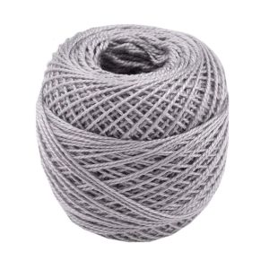 Háčkovací / vyšívací příze PERLOVKA 8832 tmavě šedá, jednobarevná, 10g/85m