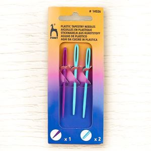 Jehly plastové na vlnu PONY 614026, 3 kusy