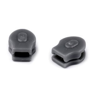 Jezdec ke spirálovému zipu POL 3 mm, 090690 šedý, plastový, bez aretace / bez táhla