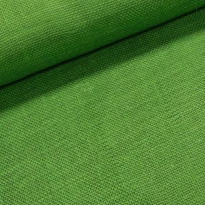 Juta technická (pytlovina), gramáž 211 g/m2, jednobarevná jarní zelená, š.130cm (látka v metráži)