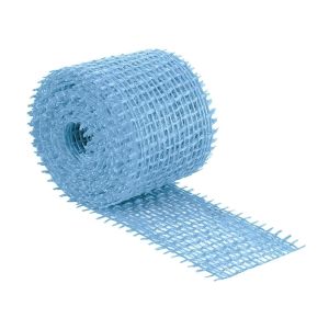 Jutový dekorační pásek SVĚTLE MODRÝ 2520/520, šířka 4cm, návin 3m
