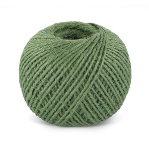 Jutový motouz, špagát ZELENÝ 2524/630, 200g, průměr 1,75mm, návin 130m