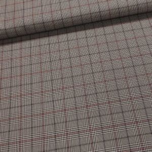 Kostýmovka / oblekovka 260, káro kohoutí stopa, černo-bílá, š.145cm (látka v metráži)