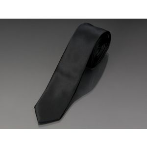 Kravata pánská AMJ úzká jednobarevná KI0027, černá