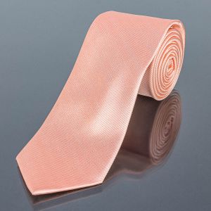 Kravata pánská AMJ proužkovaná KU0044, lososová