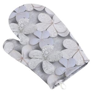 Kuchyňská chňapka DITA 401, ŠEDÝ KVĚT, 28x18cm