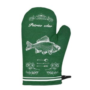 Kuchyňská chňapka PETRŮV ZDAR, zelená, 28x18cm