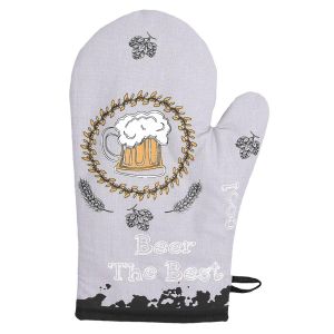 Kuchyňská chňapka PIVO, šedá, 28x18cm