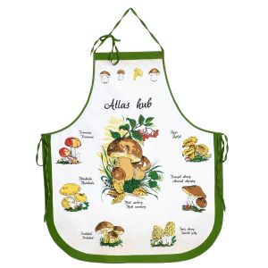 Kuchyňská zástěra HOUBY / ATLAS HUB, zelená, 63x80cm