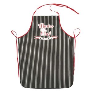 Kuchyňská zástěra MASTER CHEF, černá, 60x80cm