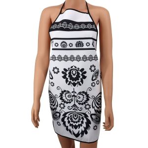 Kuchyňská zástěra SLOVÁCKO, bílá, 50x76cm