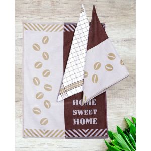 Kuchyňské utěrky EGYPTSKÁ BAVLNA HOME, hnědá, 3 kusy, 50x70cm