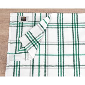 Kuchyňské utěrky EGYPTSKÁ BAVLNA LAPIS, tyrkysově zelené káro, 3 kusy, 50x70cm