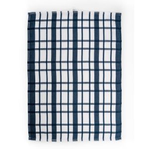 Kuchyňské utěrky EGYPTSKÁ BAVLNA U03, extra kvalita, modré káro, 3 kusy, 50x70cm