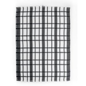 Kuchyňské utěrky EGYPTSKÁ BAVLNA U03, extra kvalita, šedé káro, 3 kusy, 50x70cm