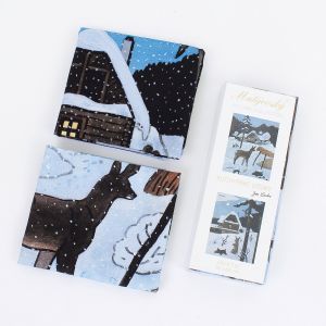 Utěrky JOSEF LADA SRNKA A ZAJÍC, modrá, 2 kusy 50x64cm