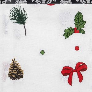 Kuchyňské utěrky vánoční QK-207C, bílá, 2 kusy, 40x60cm