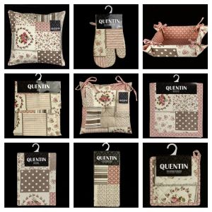 Kuchyňský set VINTAGE QK starorůžový patchwork (více možností)