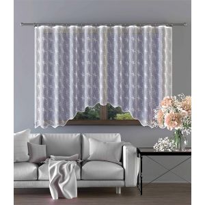 Kusová záclona MIRANDA  jednobarevná bílá, (více rozměrů)