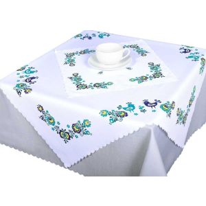 Kuchyňský ubrus / prostírka FOLKLOR MODRÝ, 35x35cm (čtverec) 