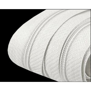 Nekonečný zip spirálový POL 050716/101 bílý, šířka 3 mm (v metráži)