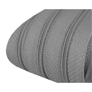 Nekonečný zip spirálový POL 050716/319 ocelová šedý, šířka 3 mm (v metráži)