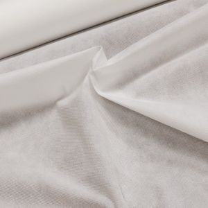 Netkaná textilie, bílá, š. 160cm, 50g/m2, středně pevná, role 50m (látka v metráži)