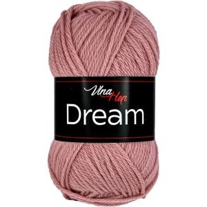 Pletací příze Vlna Hep DREAM 6414 starorůžová, 100% merino vlna, jednobarevná, 50g/125m