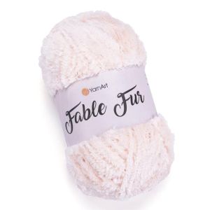 Pletací příze YarnArt FABLE FUR 976 světle růžová, efektní, 100g/100m