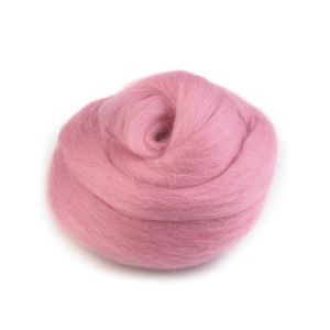Vlna na plstění / ovčí rouno česané, 730340/27, 20g, růžová